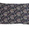 magasin Castorama Coussin à Franges Imprimé Fleurs Deco&Co Bleu L.50 X L.40 Cm 5