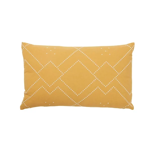 Castorama Coussin Amun Effet Brodé 50x30cm GoodHome Ocre soldes luxe 1