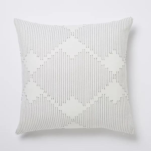 à prix très bas Castorama Coussin Beryl Noir Et Blanc 45 X 45 Cm 1