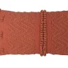 grande promotion Castorama Coussin Chindi Tissé Avec 10 Pompons Terracotta 30 X 50 Cm 7