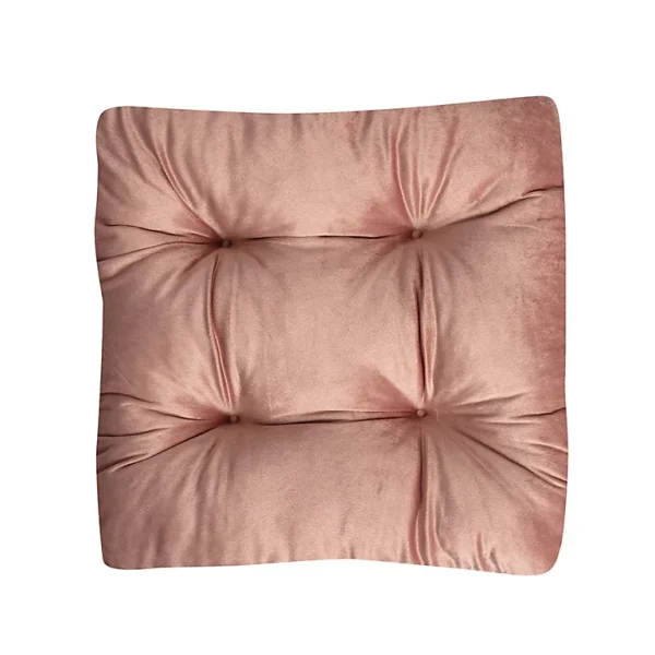 Castorama Coussin De Sol Vally L.50 X L.50 X Ep. 8 Cm Velours Rose Vente 1