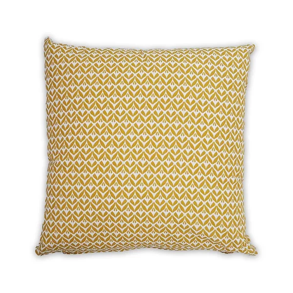 site en ligne Castorama Coussin Design Jaune 40x40cm 1