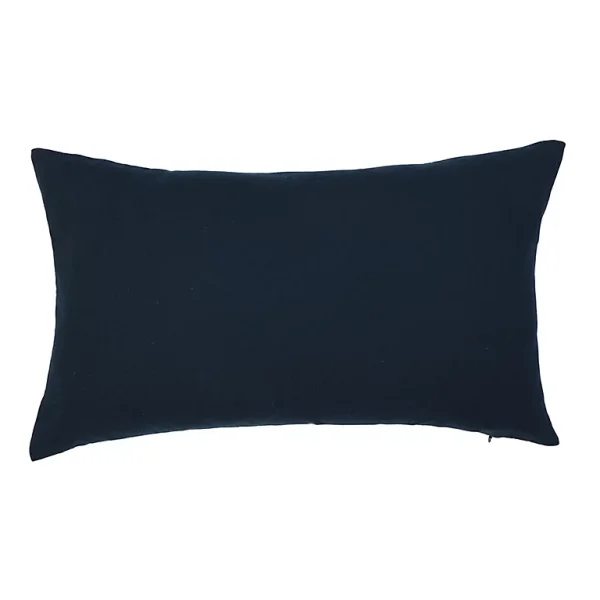 Top ventes Castorama Coussin Effet Coton Gihon 50x30cm Bleu Nuit 1