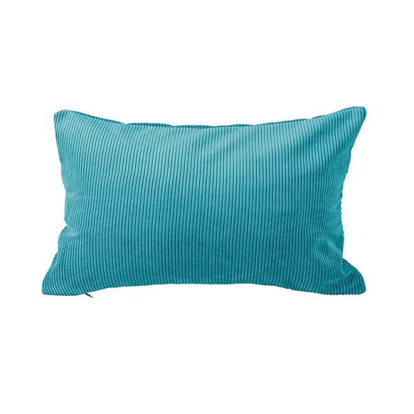 shopping pas cher Castorama Coussin Effet Velours GoodHome Carrington 30 X 50 Cm Bleu 1