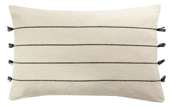 Castorama Coussin Eko Deco&Co Beige Et Noir L.40 X L.60 Cm économies garanties 1