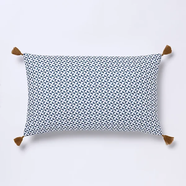 Castorama Coussin GoodHome Campton Bleu 30 X 50 Cm haute qualité 1