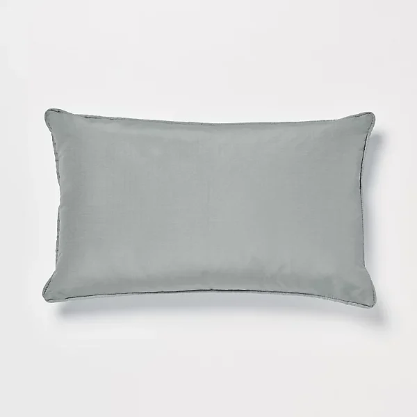 marque pas cher Castorama Coussin GoodHome Klama Bleu Gris 30 X 50 Cm 1