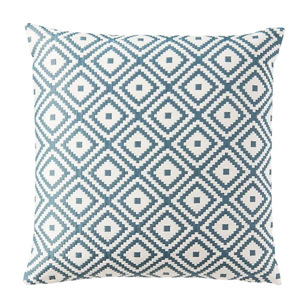 remise en ligne Castorama Coussin GoodHome Meunire 43 X 43 Cm Sarcelle 1