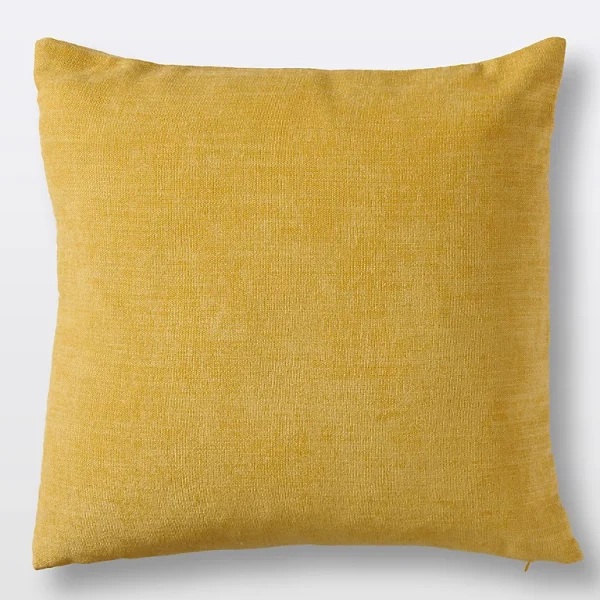 Castorama Coussin GoodHome Pahea Jaune 45 X 45 Cm Dernières Nouveautés 1