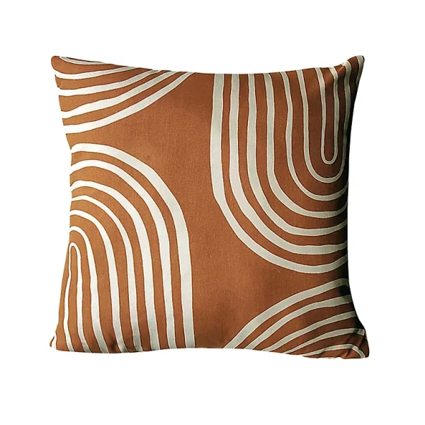 Castorama Coussin Intérieur Effet Imprimé Motif à Motifs Orange GoodHome L. 45 Cm X L. 45 Cm X Ep. 8 Cm soldes officiel 1