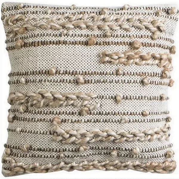 comparez les prix Castorama Coussin Jute Tanger Deco&Co Beige L.45 X L.45 X Ep.2cm 1