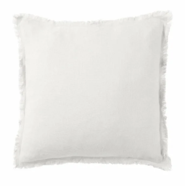 Acheter Castorama Coussin Lin Blanc Naturel Deko & Co L.45 X L.45 X Ep.3cm 1