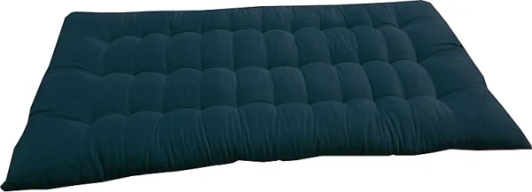 Castorama Coussin Long Velours Deko & Co Bleu Foncé L.120 X L.60 Cm site pas cher 1