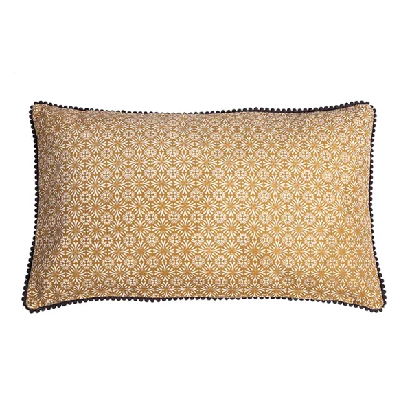 magasin france Castorama Coussin Native Deco&Co Curry Jaune L.50 X L.30 Cm 1