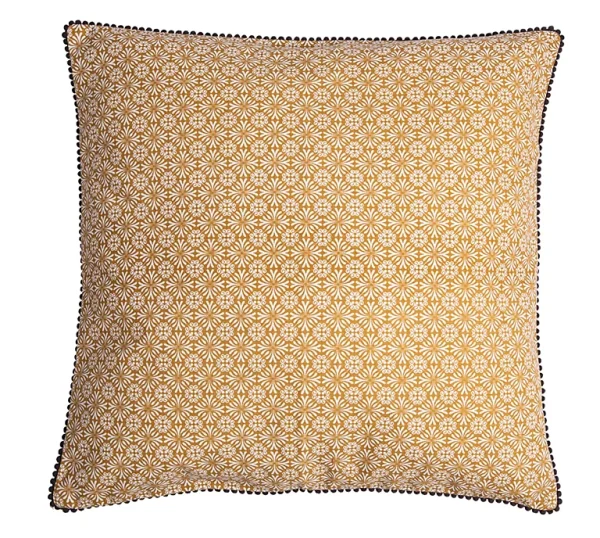 Castorama Coussin Native Deco&Co Curry Jaune L.50 X L.50 Cm france en ligne 1