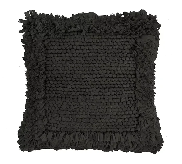 marques de renommée Castorama Coussin Paper Black Deco&Co Noir L.45 X L.45 Cm 1