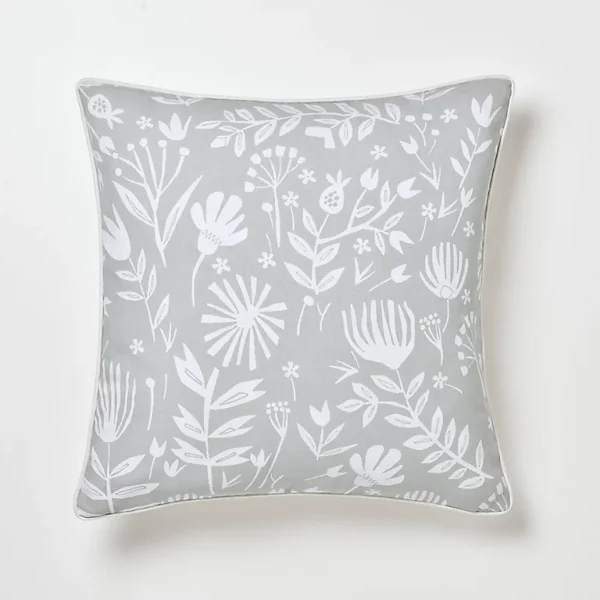 beauté Castorama Coussin Patna Gris 45 X 45 Cm 1