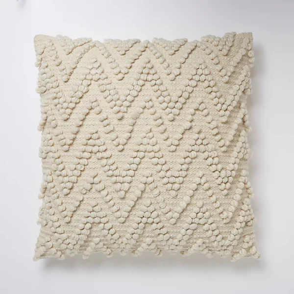 boutique Castorama Coussin Pondicherry Blanc 50 X 50 Cm 1