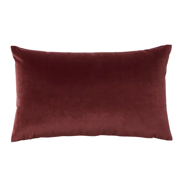 beauté Castorama Coussin Velvet Valgreta 30×50 Cm GoodHome Bordeaux 1