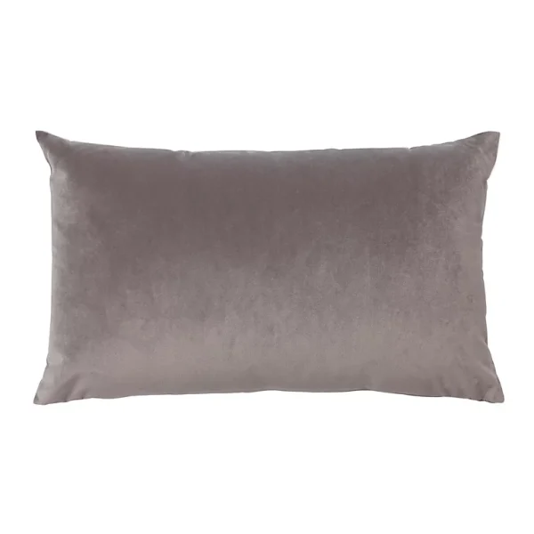 haute qualité Castorama Coussin Velvet Valgreta 30×50 Cm Gris Claire 1