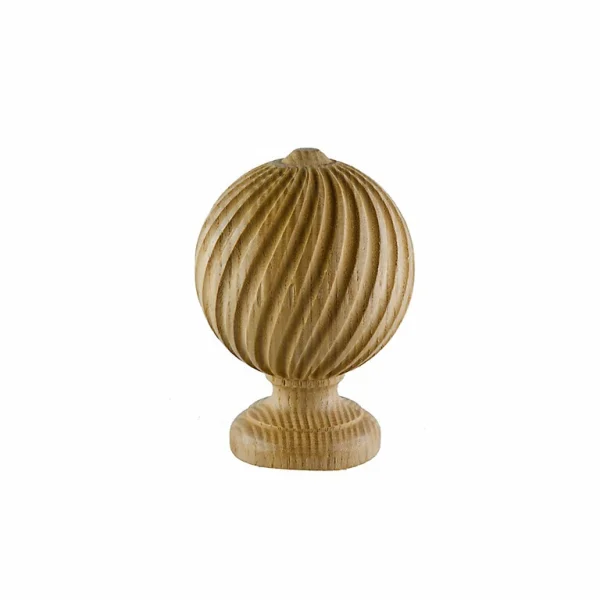 garantis authentique Castorama Embout Boule Striée Pour Barre à Rideau GoodHome 28 mm Symi Naturel 1