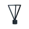 Castorama Embout Triangle Pour Barre à Rideau En Fil Fer GoodHome 19 mm Araxos Noir achat 5