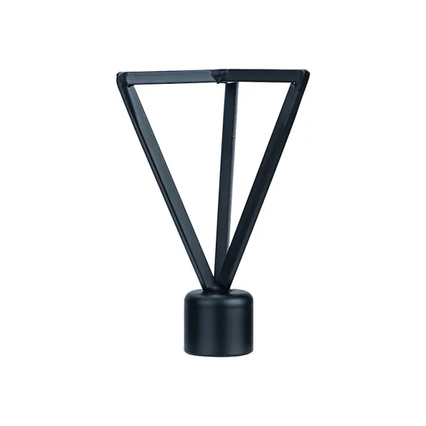 Castorama Embout Triangle Pour Barre à Rideau En Fil Fer GoodHome 19 mm Araxos Noir achat 1