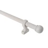 Castorama Kit De Tringle à Rideau Embout Boule GoodHome 150 cm, Ø28mm Blanc Couleurs variées 7