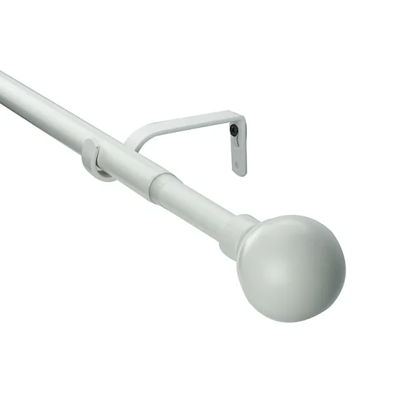 pas cher en vente Castorama Kit De Tringle à Rideau Extensible Embout Boule Anafi GoodHome 120/210 Cm Ø19mm Blanc 1