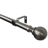 Castorama Kit De Tringle à Rideau Extensible Embout Boule Athens GoodHome 120/210 Cm, Ø25/28 Mm Gris Les achats en ligne 7