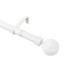 Castorama Kit De Tringle à Rideau Extensible Embout Boule GoodHome 200/330 Cm, ⌀25/28mm Blanc soldes de Noël 7