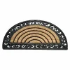 mode pas cher Castorama Paillasson Caoutchouc Grille Demi Lune 45 X 75 Cm 7