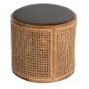 Castorama Pouf Coffre Oregon Canné Velours Deco&Co Anthracite Ø38 X H.38 Cm vente en ligne pas cher 5