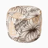 Castorama Pouf Rond Belize Deco&Co Blanc, Noir Et Jaune H.30 X L.40 Cm ultratendance 7