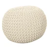 Castorama Pouf Tressé 45 X 30 Cm écru Authentic Original licence 5