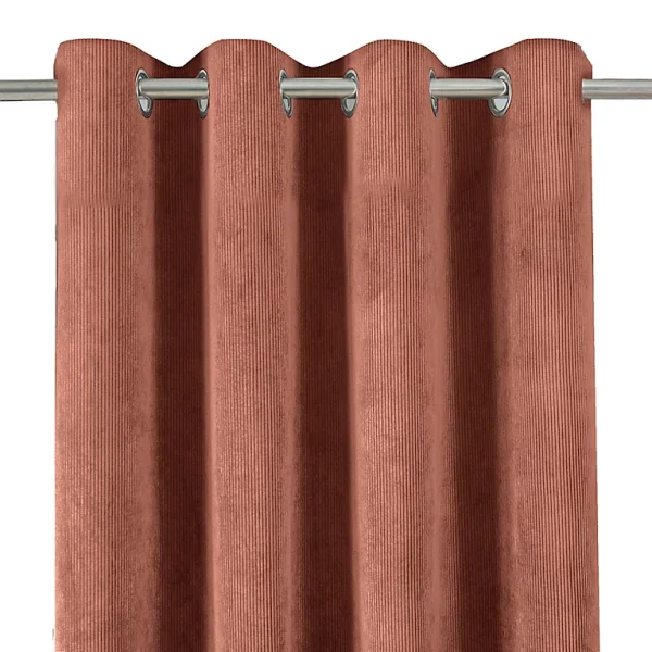 Nouvelle tendance Castorama Rideau Effet Velours GoodHome Carrington L.135 X H.260 Cm Marron 1