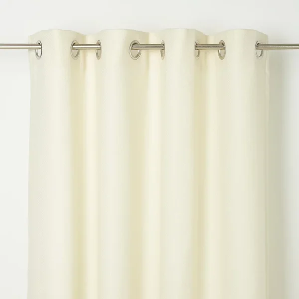 boutique en ligne Castorama Rideau GoodHome Kosti Crème L.140 X H.260 Cm 1