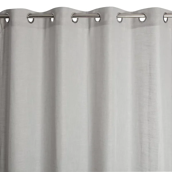 des prix incroyables Castorama Rideau Lin Nella 140 X 240 Cm Gris 1