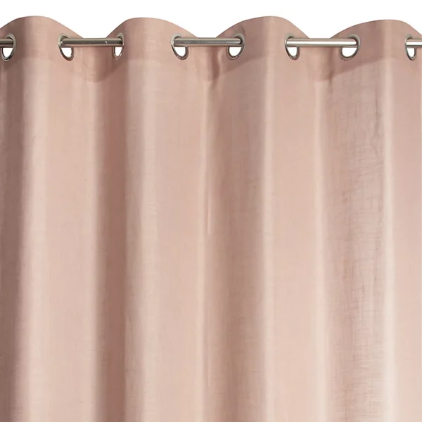 boutique en ligne france Castorama Rideau Lin Nella 140 X 240 Cm Rose 1