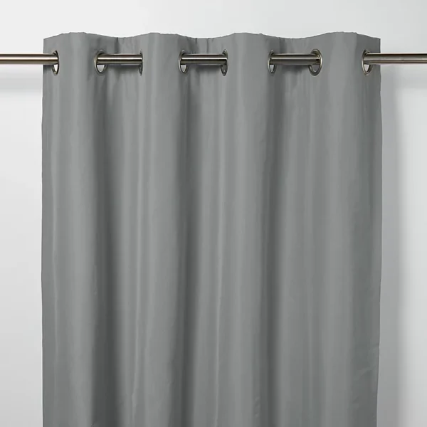 magasin pour Castorama Rideau Occultant GoodHome Klama Gris 140 X 260 Cm 1