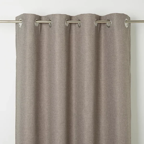 magasin en ligne france Castorama Rideau Occultant GoodHome Kosti Gris L.140 X H.260 Cm 1