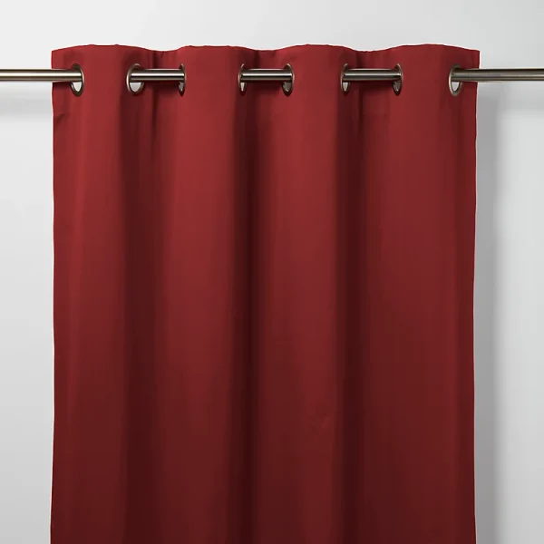 Castorama Rideau Occultant GoodHome Vestris Rouge 140 X 260 Cm Retour Gratuit 1