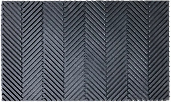 soldes Castorama Tapis Caoutchouc Chevron 45 X 75 Cm 1