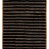 magasin france Castorama Tapis Chindi à Rayures Noir Et Naturel Deco&Co L.120 X L.120 Cm 7