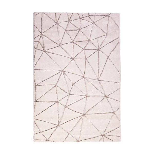 Pas Cher soldes France Castorama Tapis Design Blanc 100 X 150 Cm 1