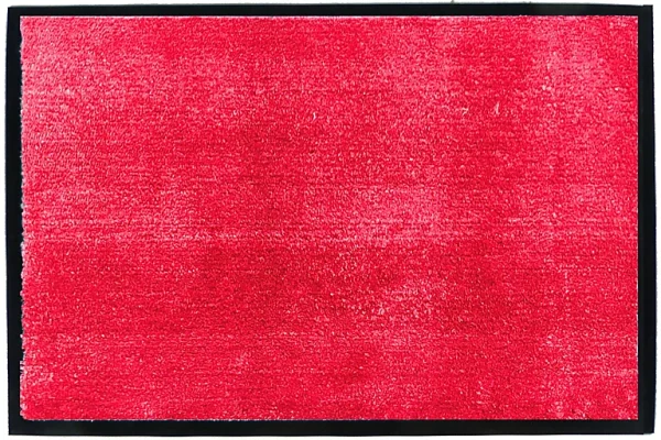 grand choix Castorama Tapis En Microfibres Rouge 40×60 Cm Avec Semelle En PVC 1