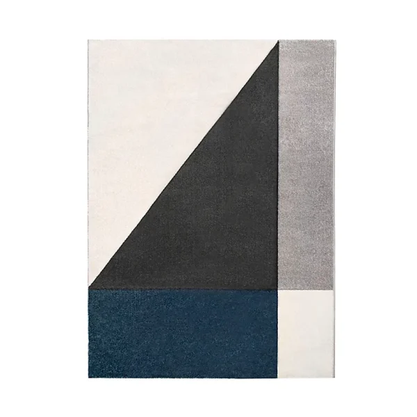 Castorama Tapis Géométrique Sarah 100 X 150 Cm Bleu boutique 1