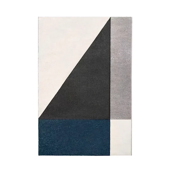 magasin france Castorama Tapis Géométrique Sarah 150 X 200 Cm Bleu 1