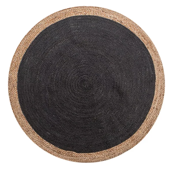 Castorama Tapis Juste Naturel Et Noir Deco&Co Ø120 Cm à prix imbattables 1