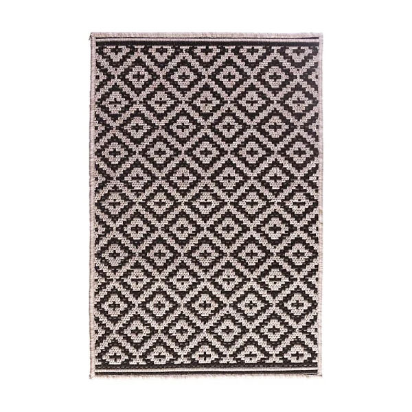 Castorama Tapis Losanges Noir Tempo 100 X 150 Cm prix pas cher 1